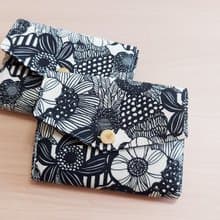 Leodoodoo 【短夾三層零錢包】北歐小花-手作零錢包-三層零錢包