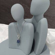 天然星光藍寶石項鍊