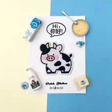 刺繡貼紙-乳牛