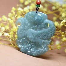 翡翠 大鵬展翅 鵬程萬裡 項鏈 吊墜掛件 毛衣鏈 送朋友禮物學生