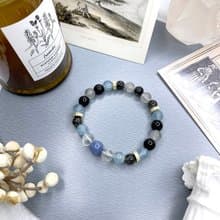 兔子洞 / 藍晶石 綠水晶 黑曜石 藍方解 灰藍兔毛 閃靈鑽