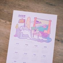 2025年曆 月曆 A3海報-和孤單共處