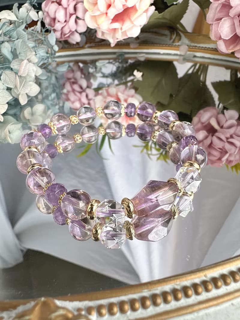 心忱-紫黃晶 紫水晶 白水晶