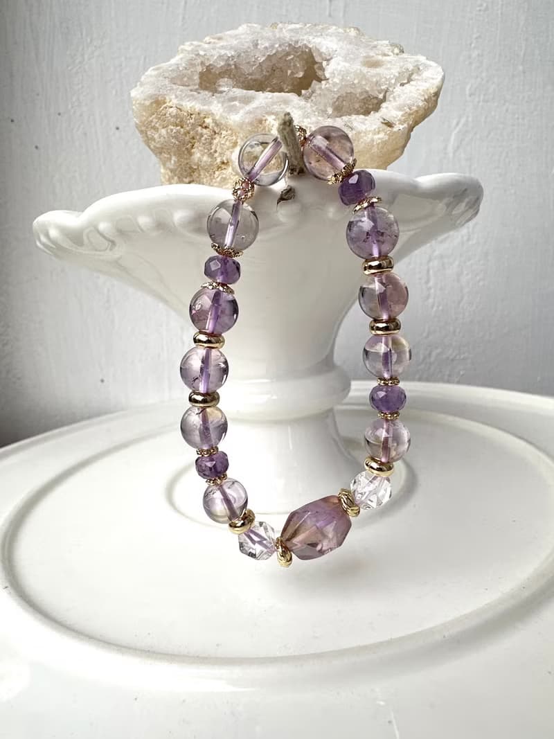 心忱-紫黃晶 紫水晶 白水晶