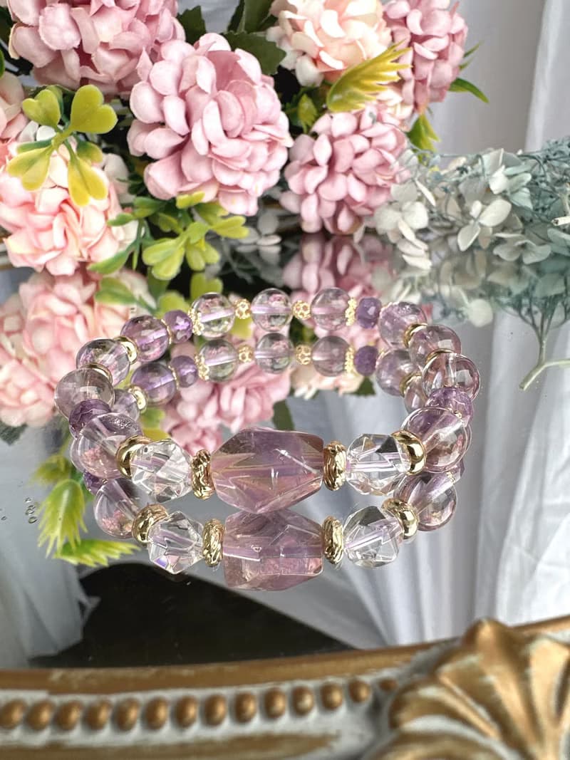 心忱-紫黃晶 紫水晶 白水晶