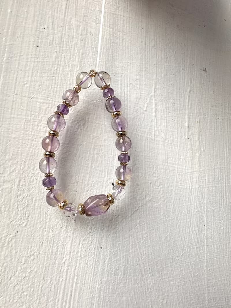 心忱-紫黃晶 紫水晶 白水晶