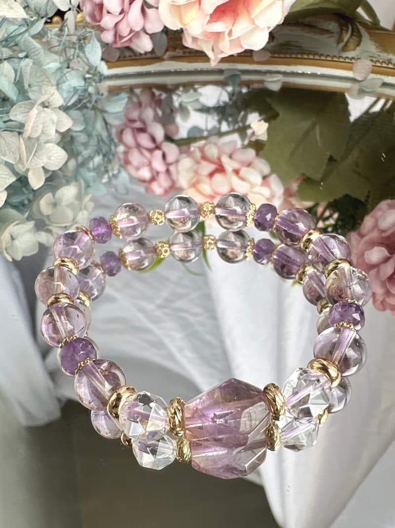 心忱-紫黃晶 紫水晶 白水晶