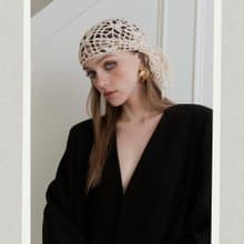 White Lilac Crochet Bandana
