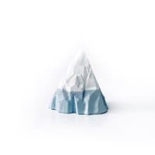 (預購) 莫蘭迪藍系列 |  富士山 水泥擴香石 戒指架 室內擺飾