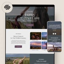 Wellness Coach Website, Therapist Website template, Counselor Psychologist