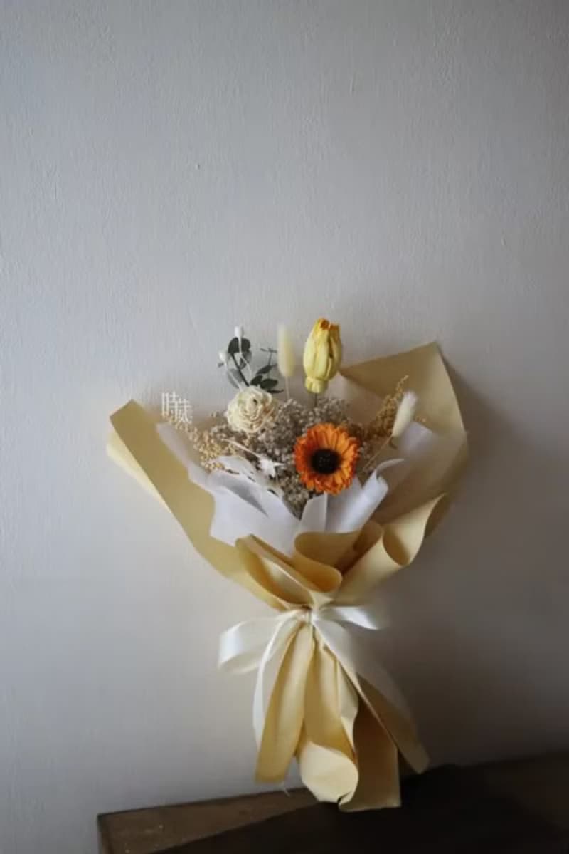 那年盛夏 多色 非洲菊 太陽花 畢業  不凋花花束