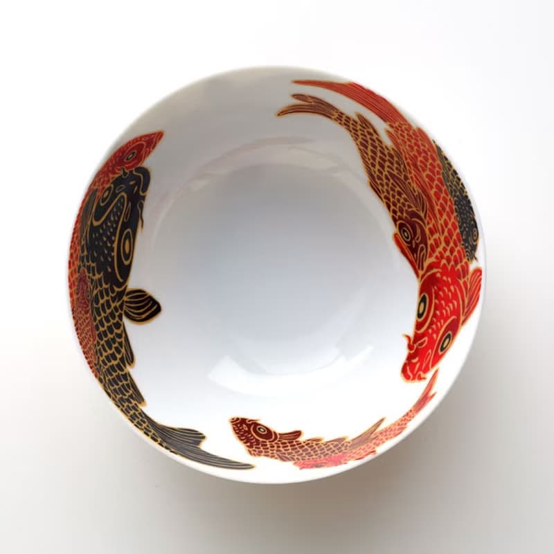 中號深面碗 - Carp is Dragon in heaven