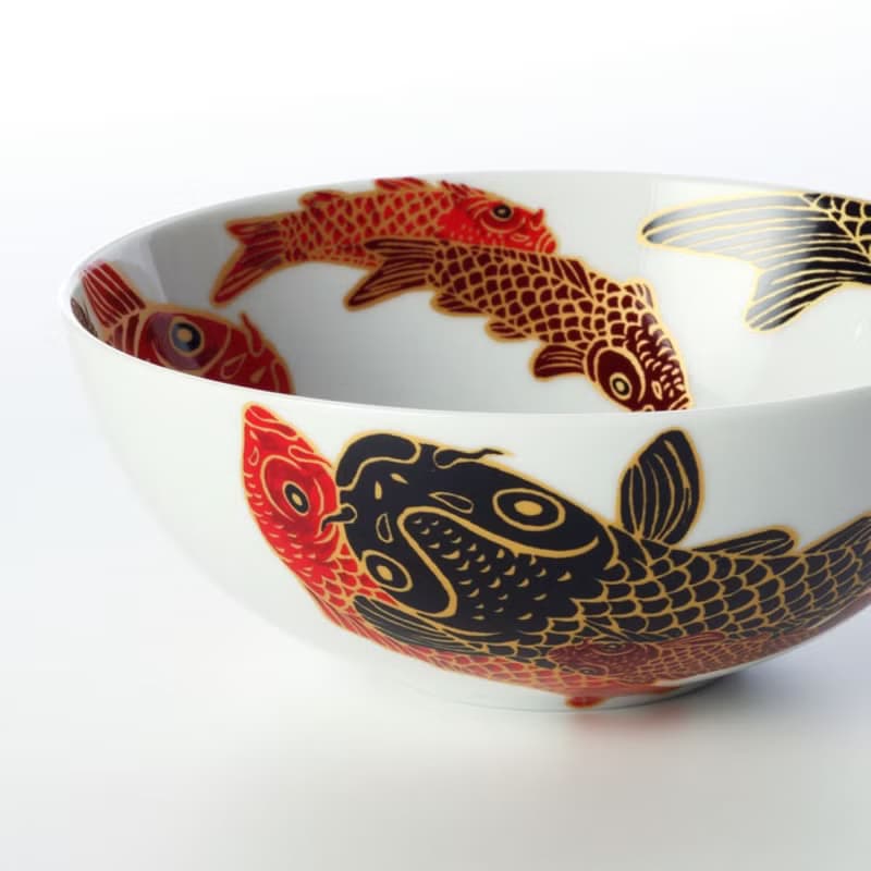 中號深面碗 - Carp is Dragon in heaven