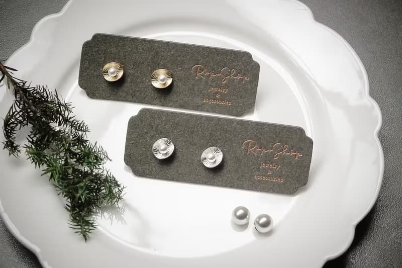 ROPEshop之【珠緞光】耳飾925純銀耳針款。白銀。