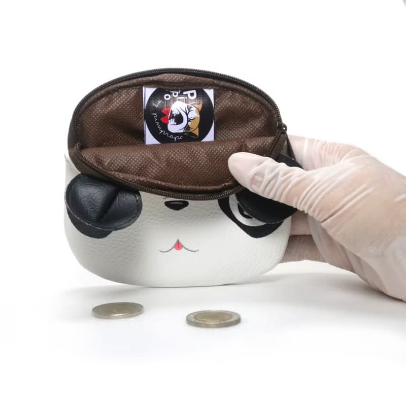 【雙11折扣】Panda coin purse ,small wallet bag with zip.various card pockets.