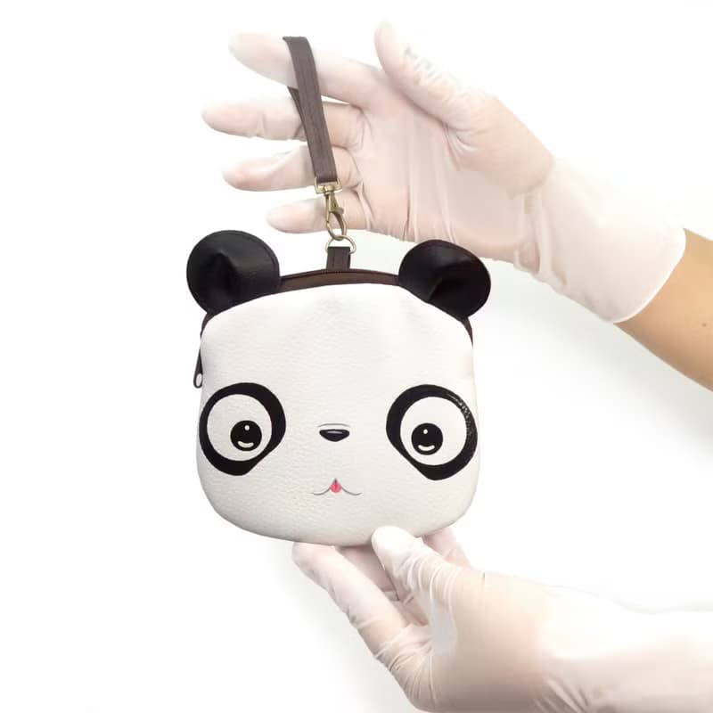 【雙11折扣】Panda coin purse ,small wallet bag with zip.various card pockets.