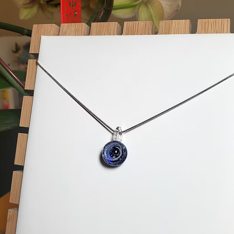 母乳宇宙琉璃墜子(15mm)(母乳琉璃/母乳紀念品/母乳飾品)(含禮盒)