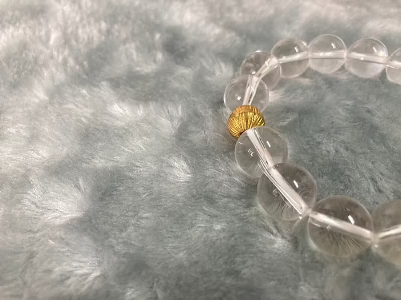 【淨魔 。男性手鍊】天然白水晶、黑曜石|文玩手串|避邪