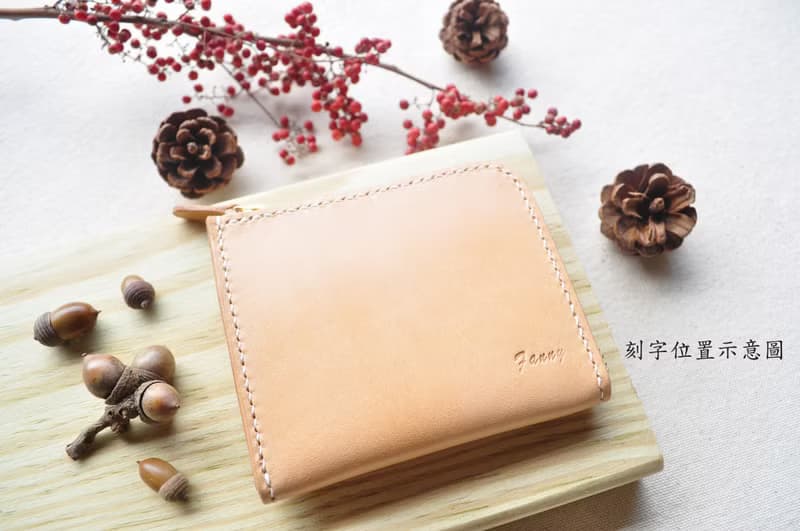 L型皮革拉鍊錢包 / 多用途拉鍊錢包-經典黑
