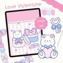 Love Valentine Digital Notebook
