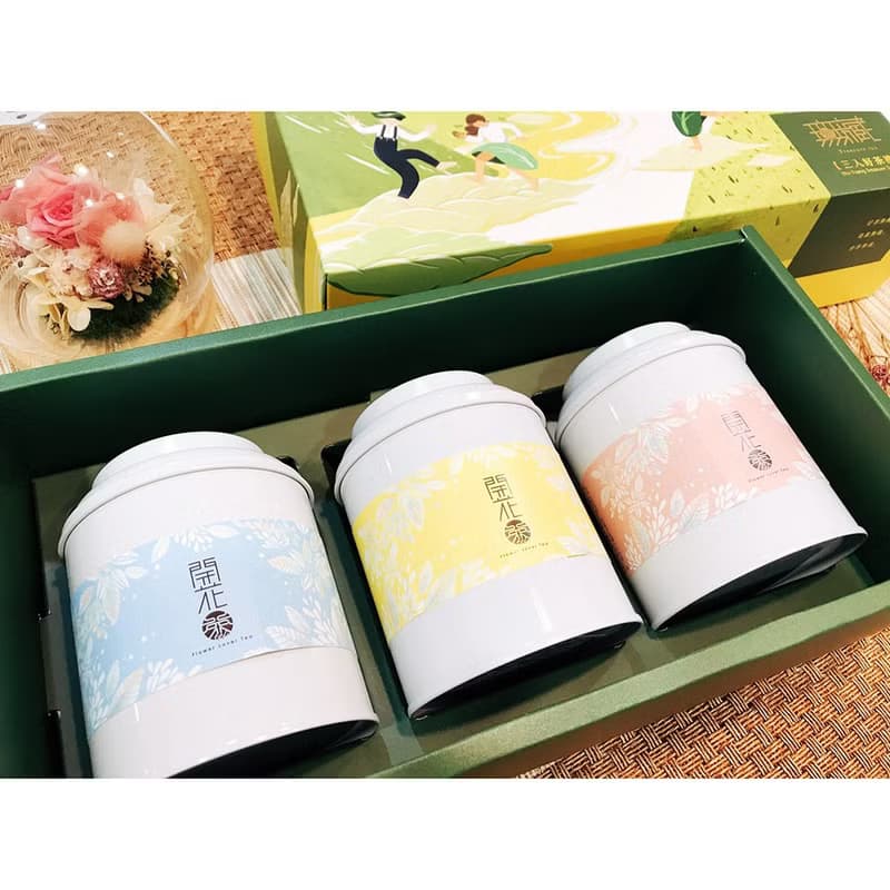 X2【中秋公益禮盒】無藏 開花茶 綜合10顆大罐裝_三入精美大禮盒