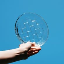【HMM】編織盤 Woven Plate | 透明色 Ø160*22mm