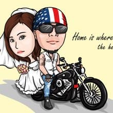 Q版人物插畫∣個人/情侶/婚紗/全家福/朋友∣電子檔