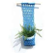 Macrame plant hanger pattern Macrame pocket pot holder Beginner macrame PDF