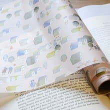 和紙包裝紙 - 小村莊