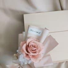 Sheer Whisper絮語藏花永恆系列_日本進口單支永生玫瑰花束