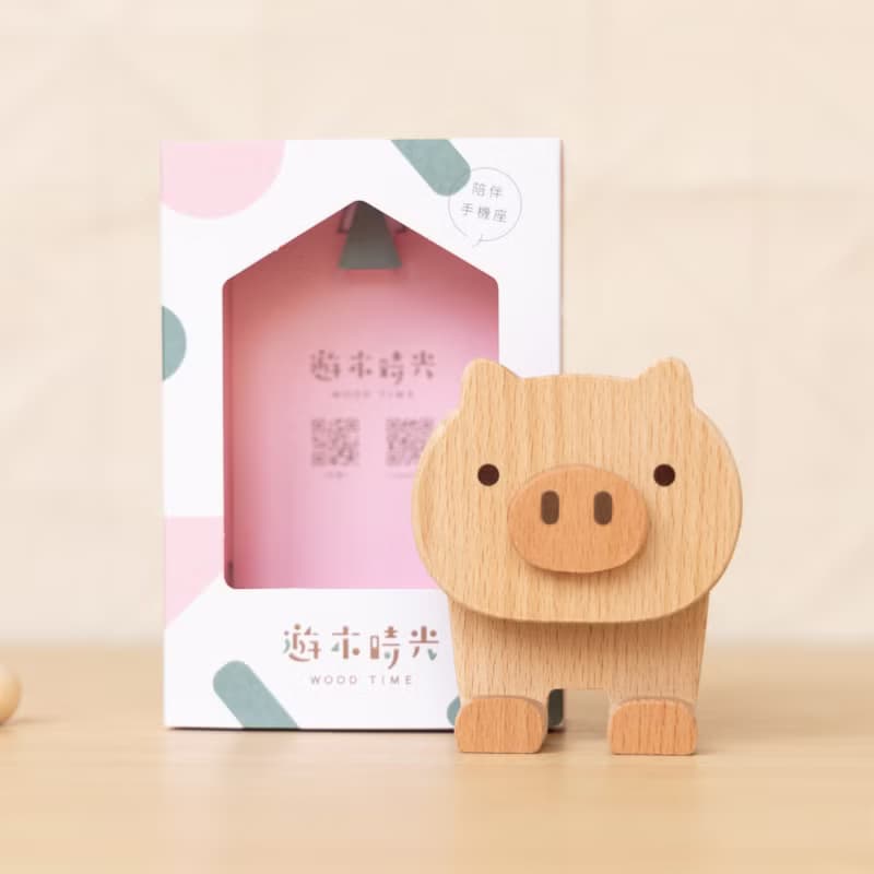 療癒動物【陪伴手機座-小豬】 平板架 / 名片座