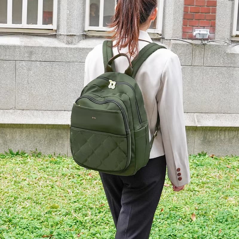 秀麗簡約機能款通勤休閒後背包23346-經典綠