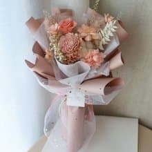G65裸粉色系花束 / 永生花束 乾燥花束