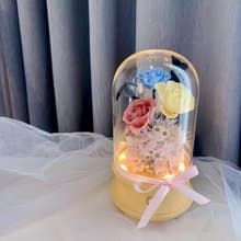 日本永生花夜燈 x 藍芽音響 附禮盒、usb充電線