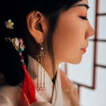 天芳耳環(共8色)- 電視劇(看見緣份的少女)戲劇同款