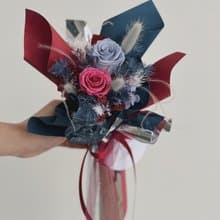 【永生玫瑰花花束】• 情人節/永生玫瑰花/永生玫瑰花花束/玫瑰花