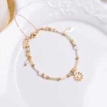 財運 x 黃玉 黃水晶 葡萄石 橄欖石 【瑪格莉特 • 真愛】手鍊