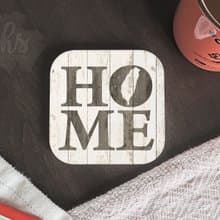 台灣杯墊入厝禮物 | 木紋鄉村杯墊 | 台灣甜蜜的家