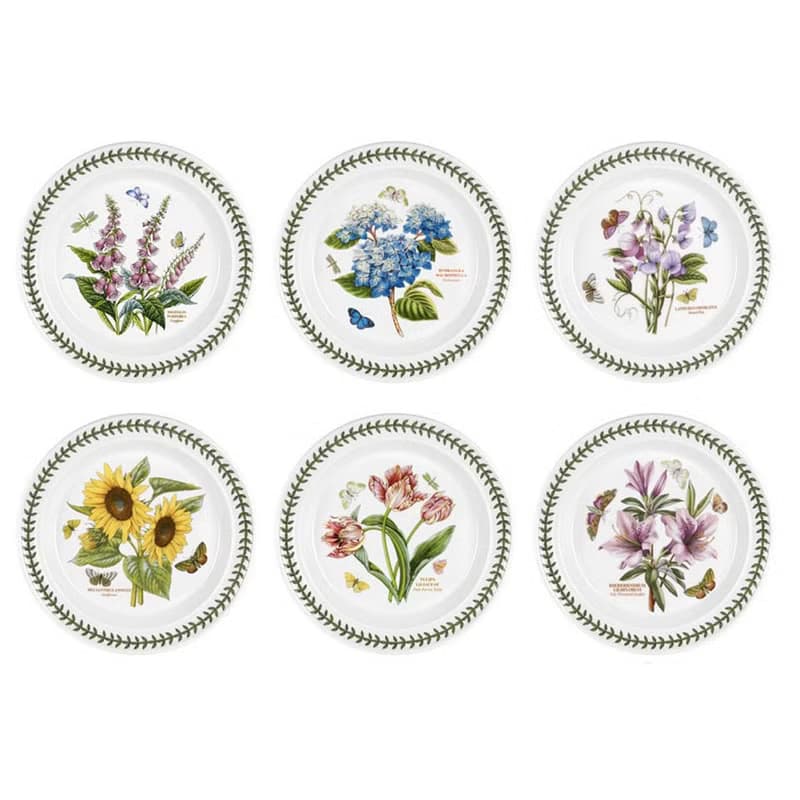 Portmeirion-Botanic Garden 經典植物園系列-25cm餐盤(6入套組)