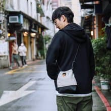 山系漫遊小廢包/防潑水束口包/都會工裝風/側背包/dg120