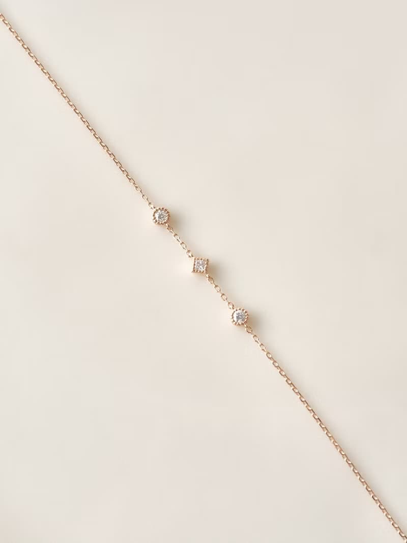 | ETHEREAL方映手鍊 | 18K金 鑽石輕珠寶