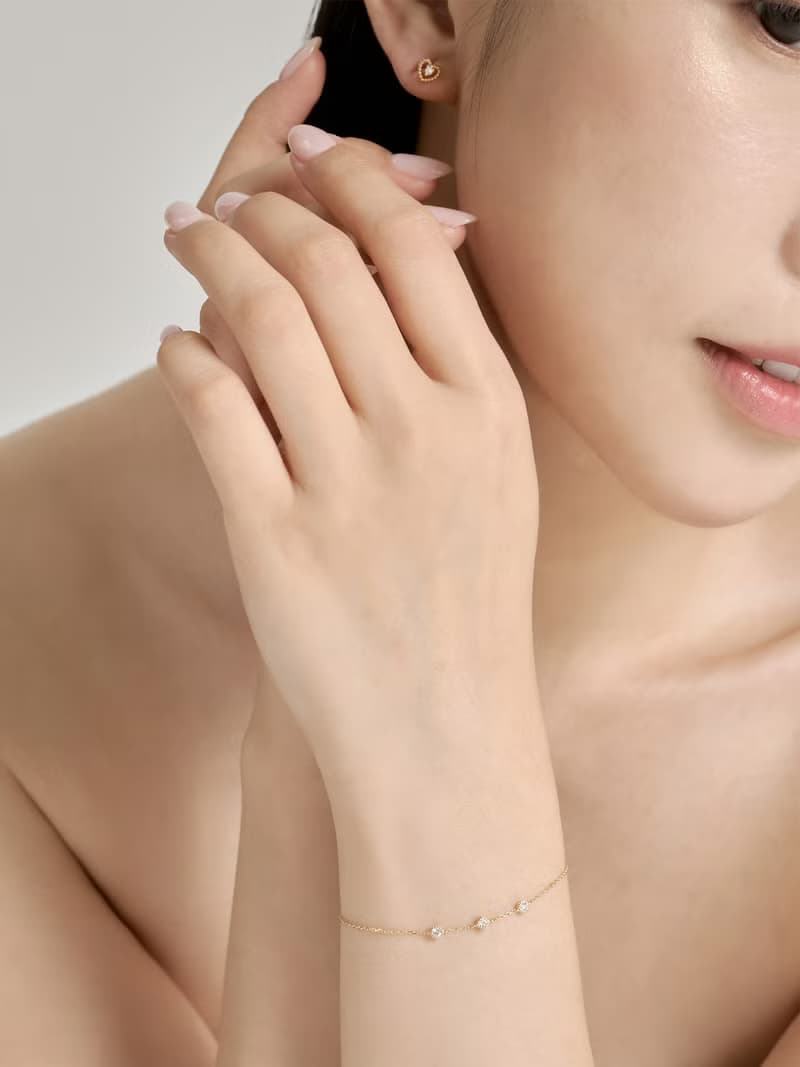 | ETHEREAL方映手鍊 | 18K金 鑽石輕珠寶