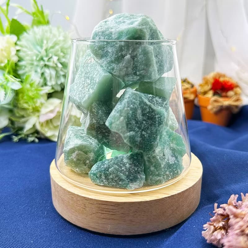 【MU工坊】綠東陵擴香石/水晶擴香燈/碎石/室內香薰/淨化小夜燈