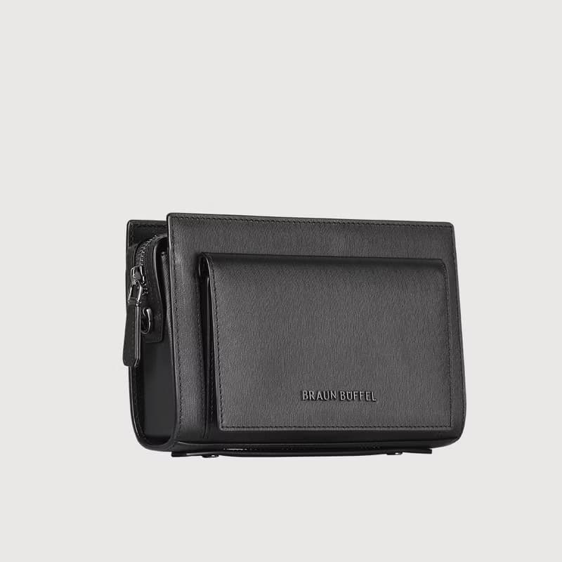 【滿3999送鑰匙圈】紐瓦斯 小型橫式斜背包-黑色/BF534-02-BK