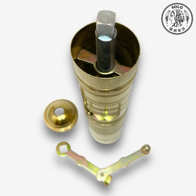 SOLO歐洲家居 - 土耳其傳統 手工黃銅 咖啡磨豆器 (直筒)