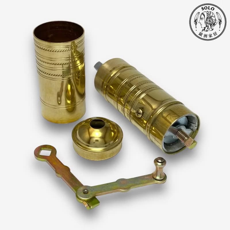 SOLO歐洲家居 - 土耳其傳統 手工黃銅 咖啡磨豆器 (直筒)