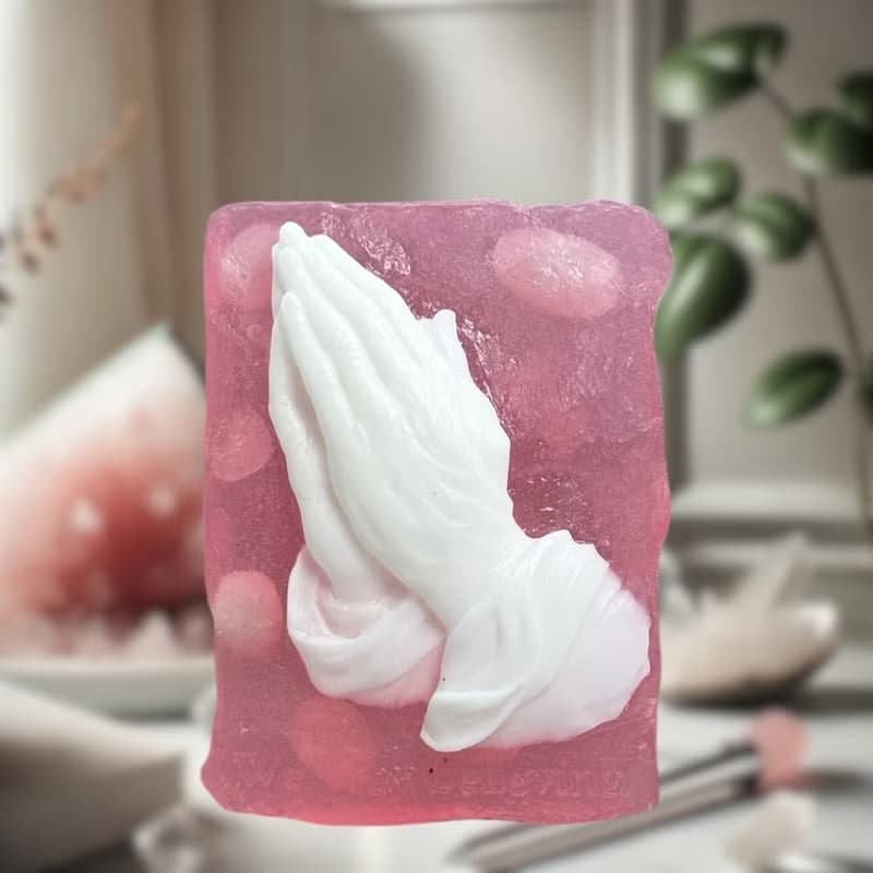 愛之石 粉水晶能量手工皂 祈禱 香氛手工皂