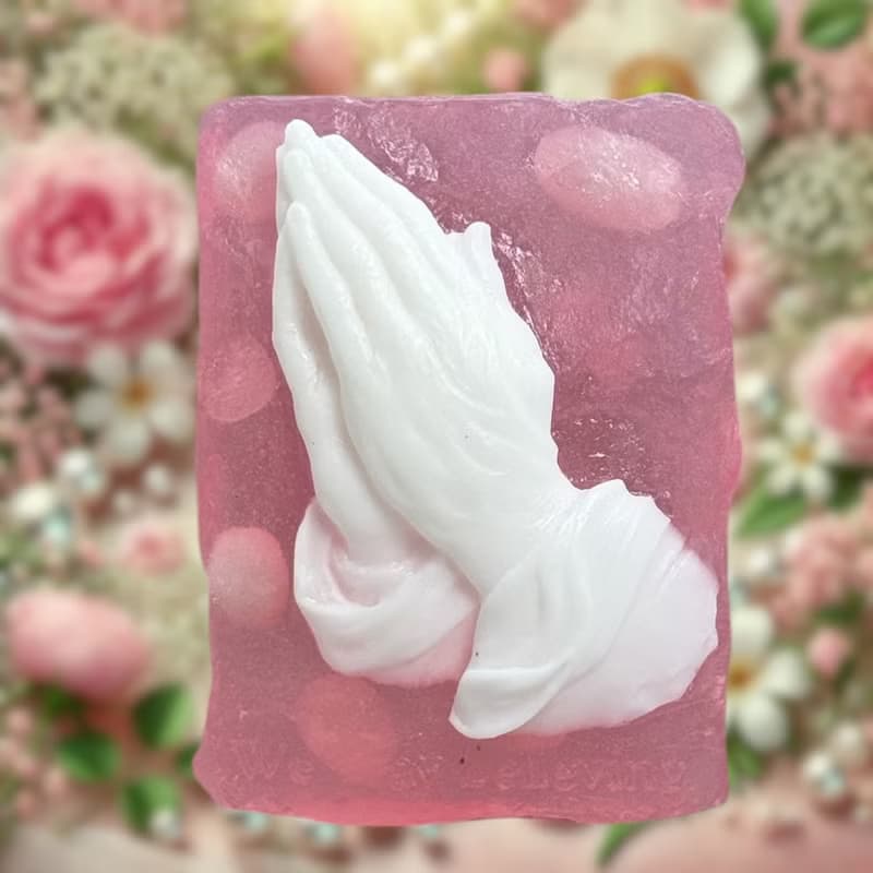 愛之石 粉水晶能量手工皂 祈禱 香氛手工皂