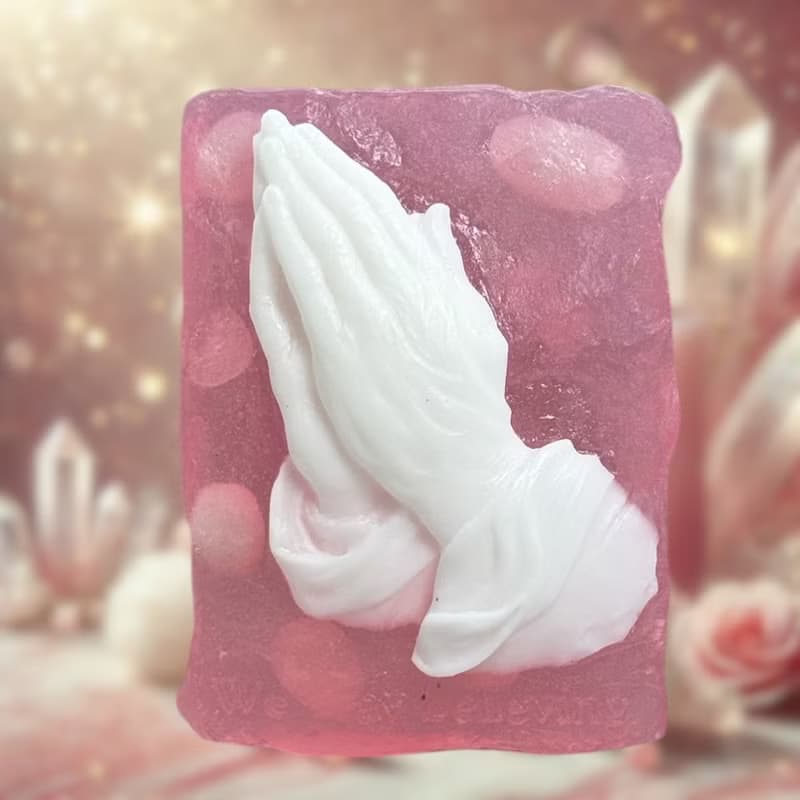 愛之石 粉水晶能量手工皂 祈禱 香氛手工皂