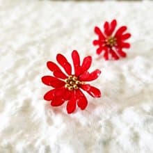 紅菊のピアスorイヤリング